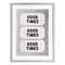 Stupell Industries Good Times Glam Tickets Black Framed Print Under Glass, design by Lettered and Lined